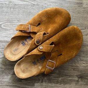 Birkenstock Boston Clog, Color Chestnut, Women’s Size 9/EU 40 Narrow